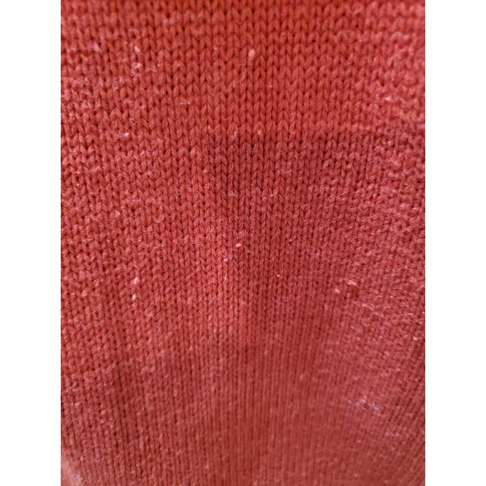 Vintage Delia McKain Red Cotton Long Sleeve Button Front Cardigan Sweater Large - Picture 9 of 14